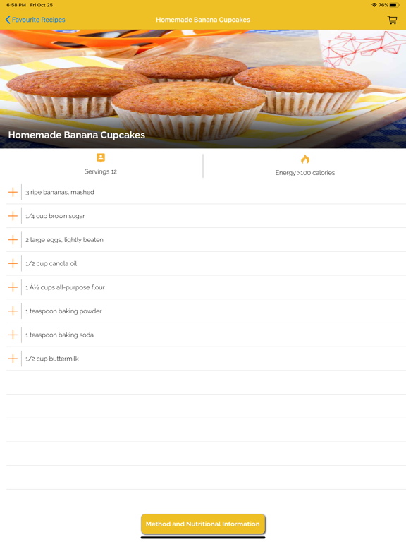 Cup Cake Recipes iPad screenshot