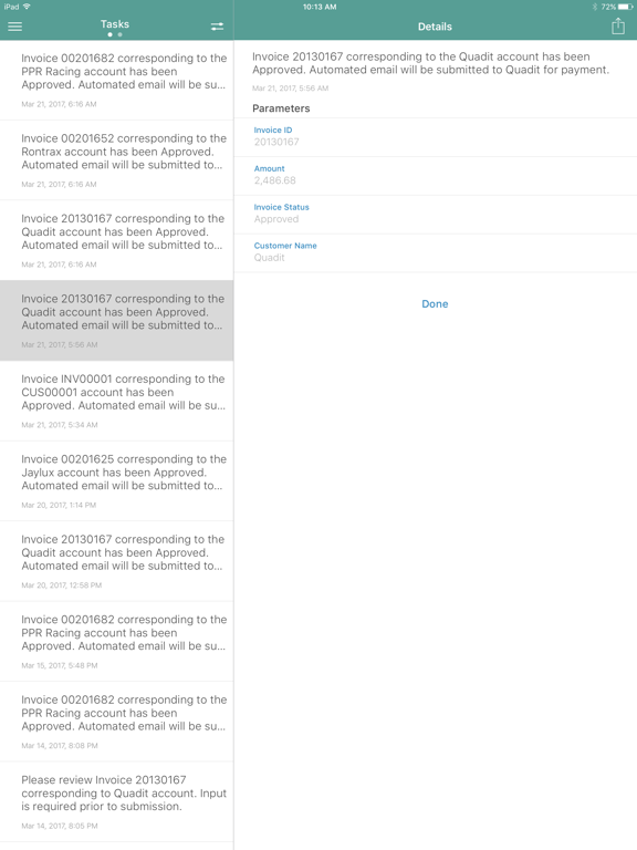 Infor Ming.le™ iPad screenshot 4 - Business app