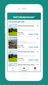 Tee Times Booking screenshot