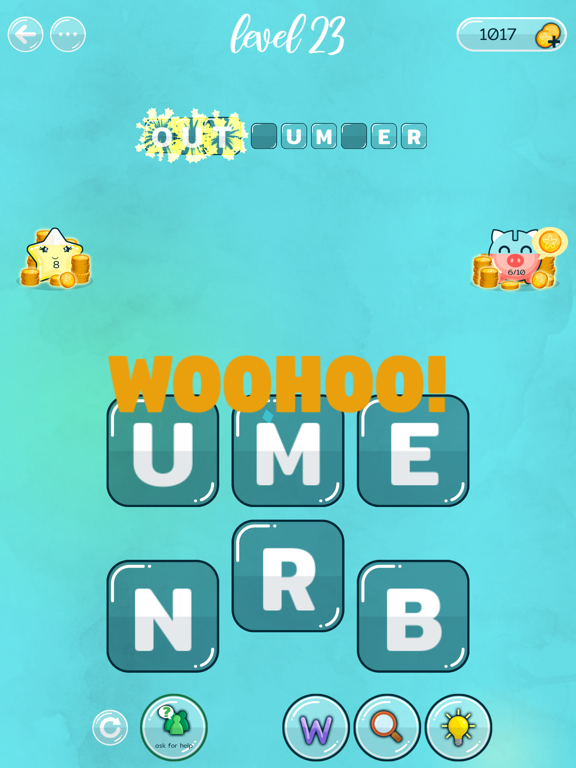 Word Blocks Puzzles IQ iPad screenshot