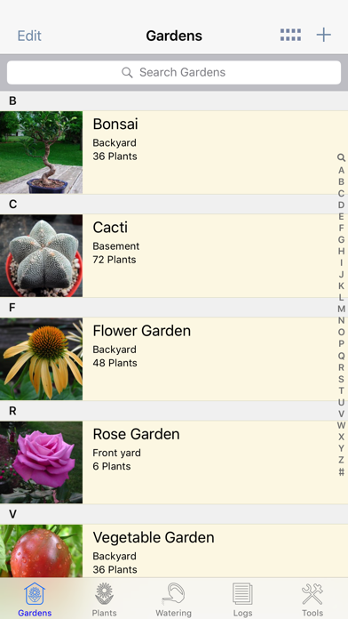 Plant Album Screenshot