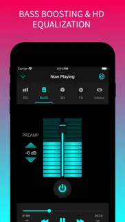 bass booster & eq amplifier iphone screenshot 1