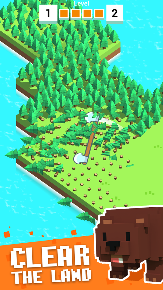 #2. Lumberjack - axe simulator (iOS) 由: Indigo Bunting