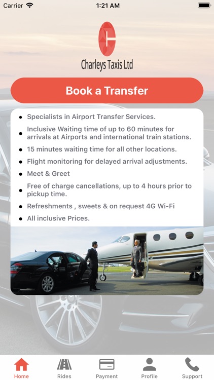 Charleys Taxis Ltd Passenger