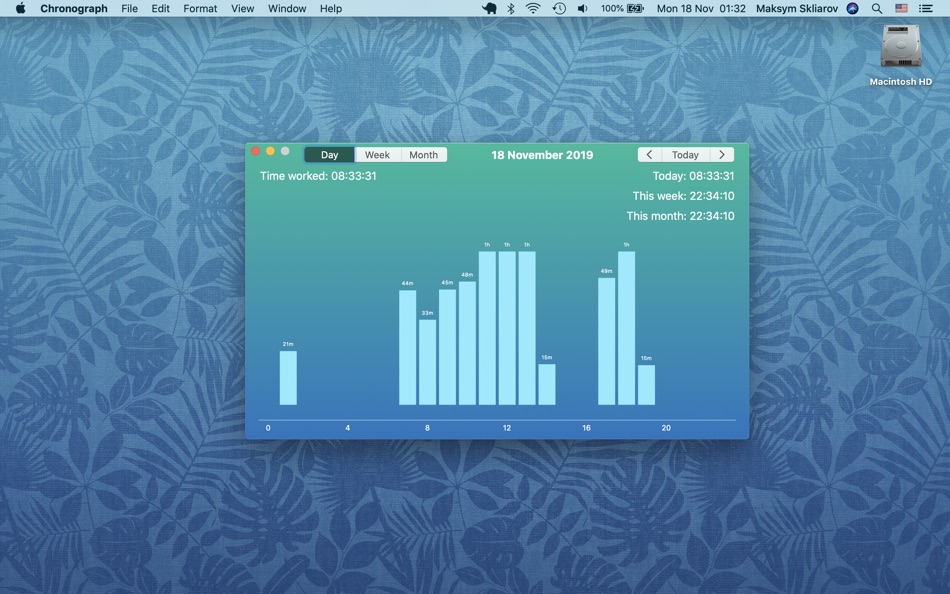 #5. Chronograph - My Productivity (macOS) 由: App Dev Academy Ltd.