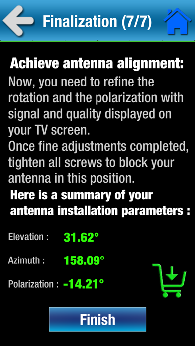 SatCatcher Dish Installation Screenshot