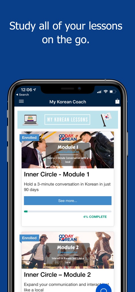90 Day Korean - Education App | MWM