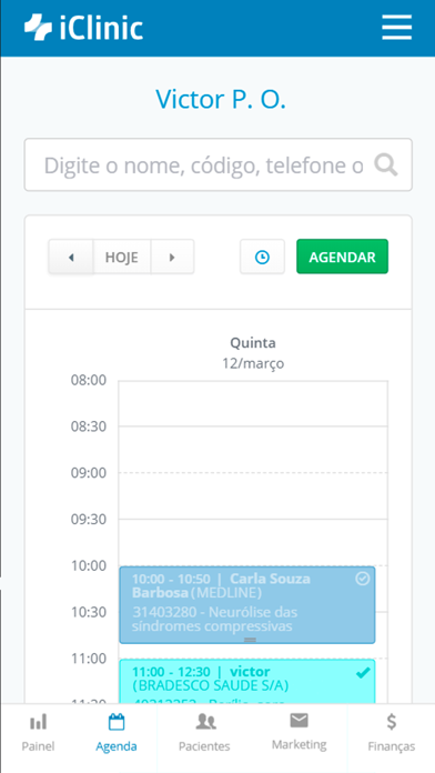 iClinic - Software Médico Screenshot