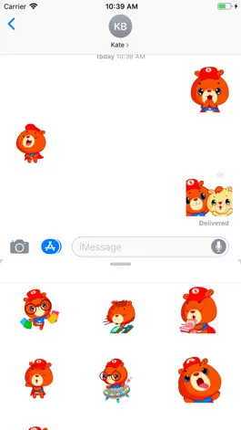 Game screenshot Super Bear: Animated Stickers apk