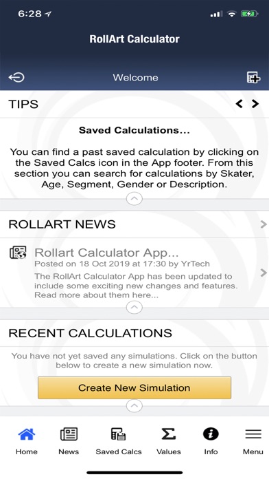 RollArt Calculator Screenshot