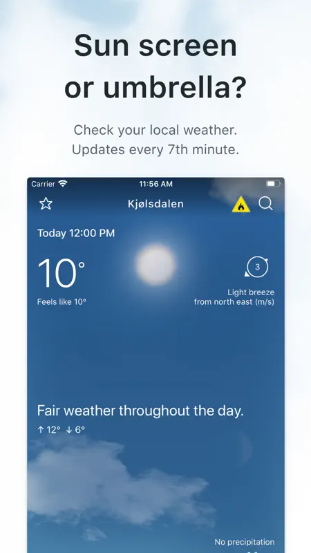 Yr.no screenshot 1 of 7
