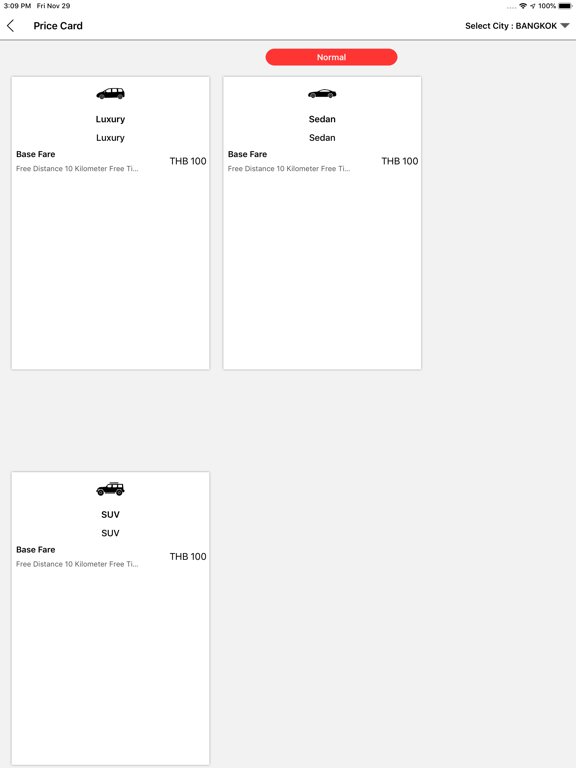 MyRideTaxi iPad screenshot 4 - Travel app