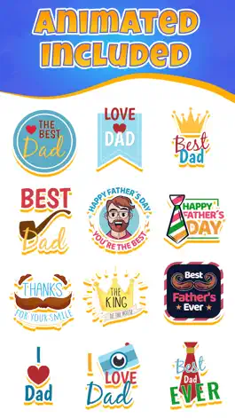 Game screenshot Father's Day Stickers ⋆ apk