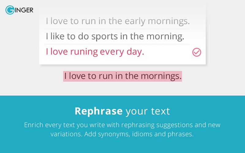 grammar checker - ginger iphone screenshot 3