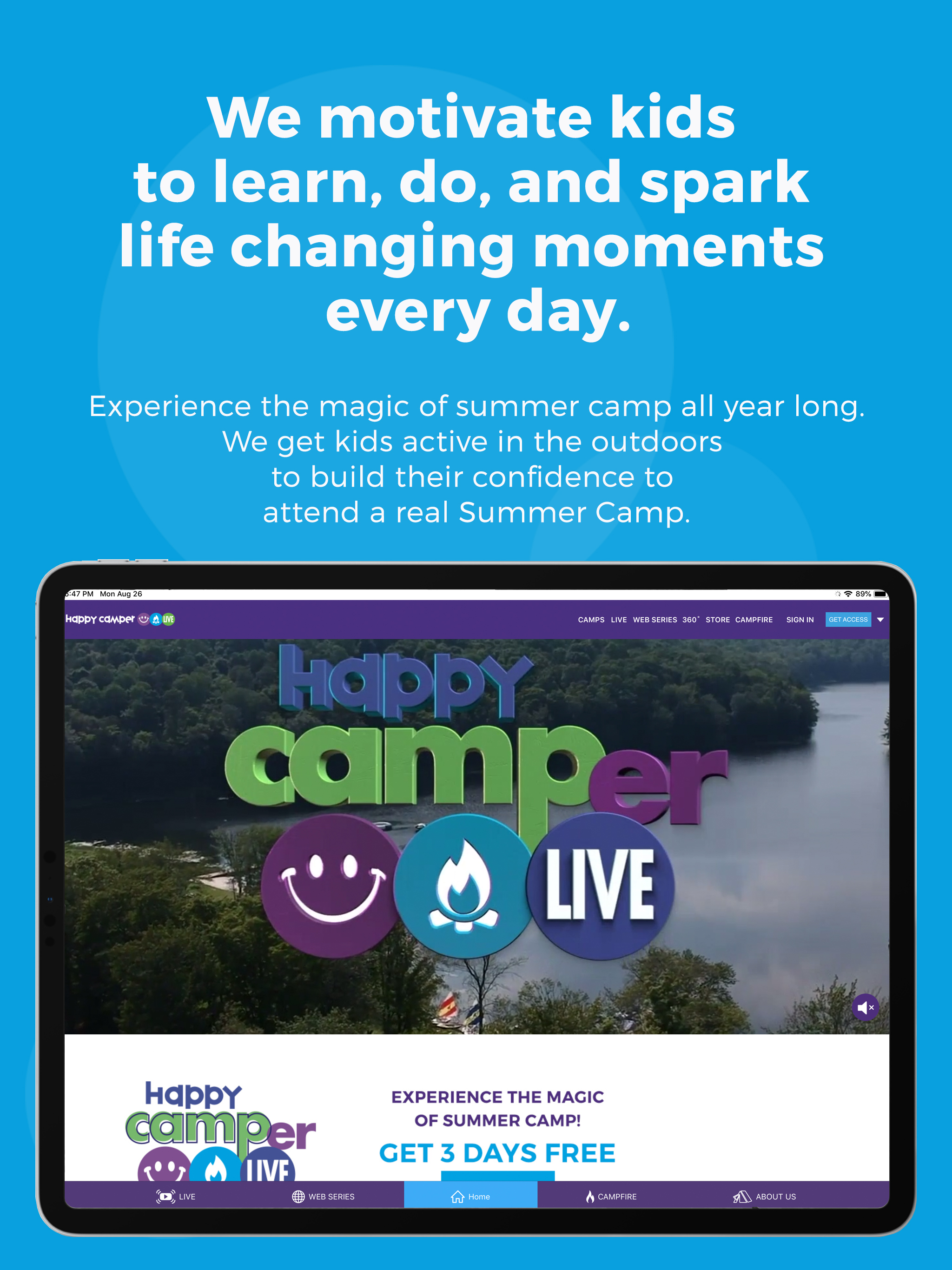 HAPPY CAMPER LIVE