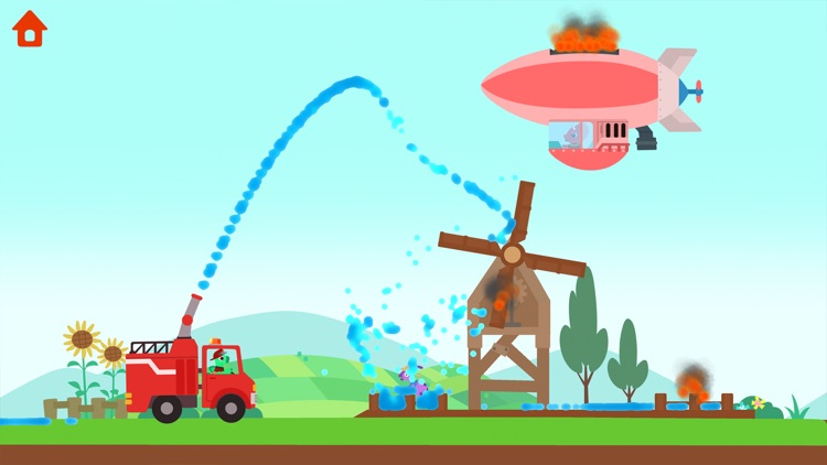 Dinosaur Fire Truck: Kids Game screenshot-4