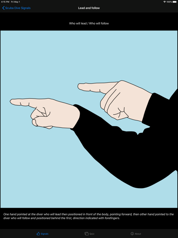 Scuba Dive Signals iPad screenshot 6 - Sports app