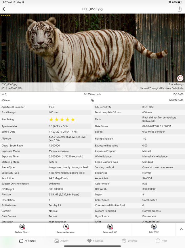 ‎Exif Viewer by Fluntro Screenshot