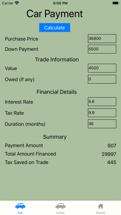 Screenshot #1 pour Simple Payment Calculator