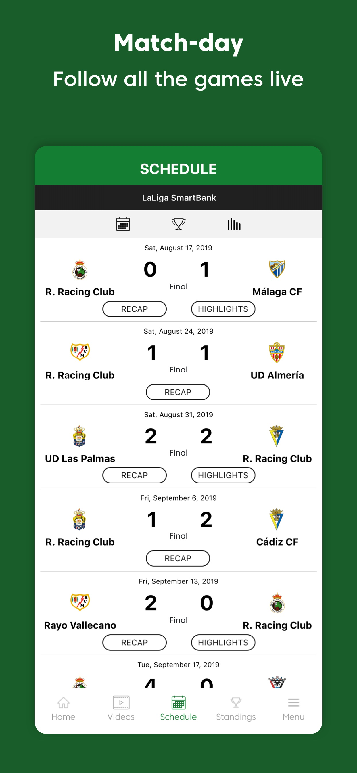 Racing - App Oficial