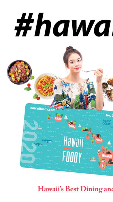 Hawaiifoody Dining Card iPhone screenshot 1 - Travel app