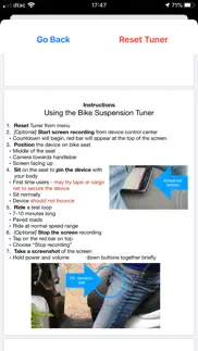 How to cancel & delete bike suspension tuner 1