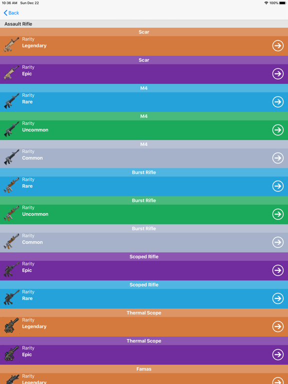Screenshot #6 pour Gun Guide for Fortnite