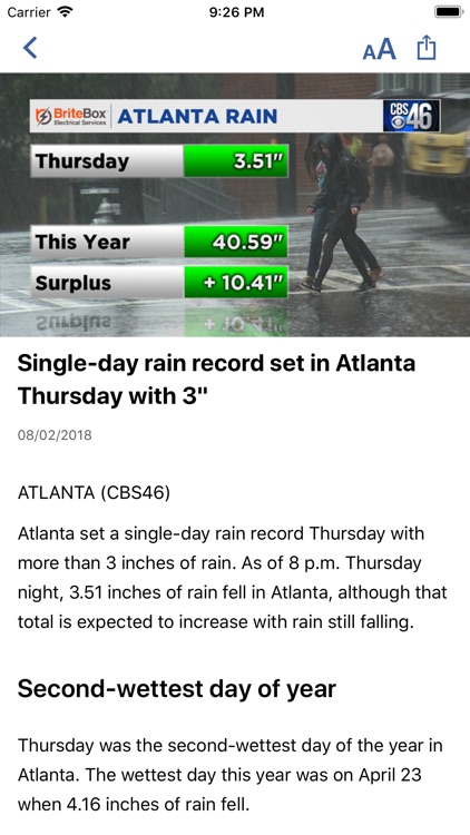 Atlanta Weather - CBS46 WGCL screenshot-3