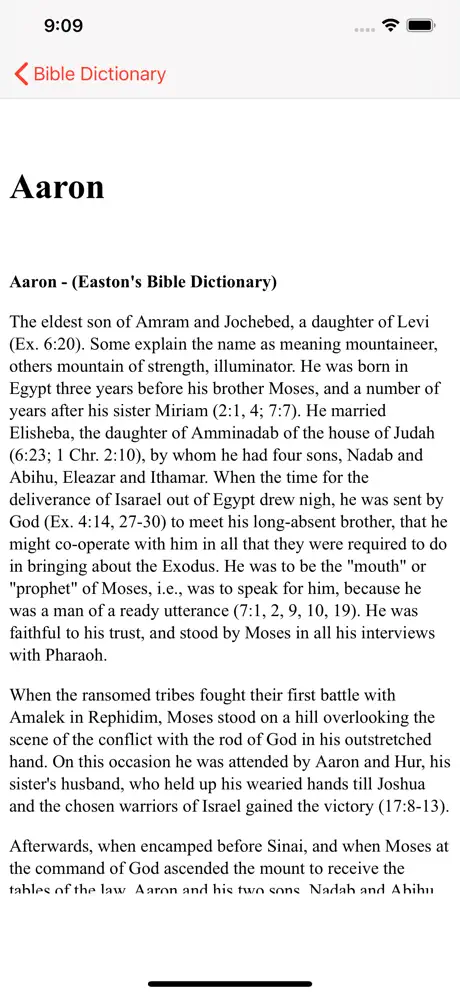 Bible Dictionary : Offline