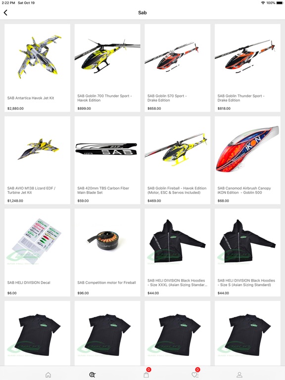 HeliDirect iPad screenshot 4 - Shopping app