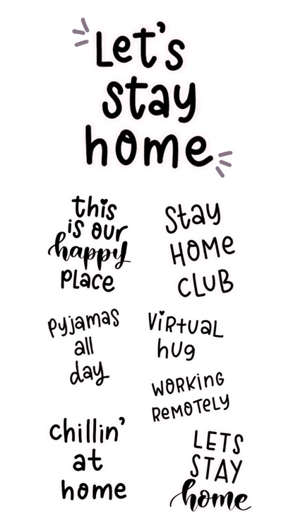 Stay Home Stickers
