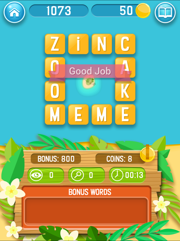 Crossword Island iPad screenshot