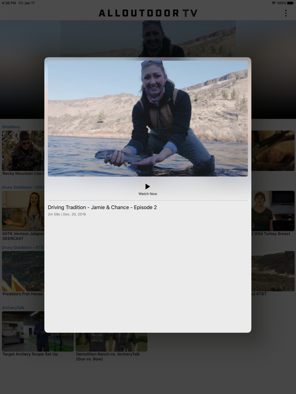 ALLOUTDOOR TV iPad screenshot 4 - Sports app