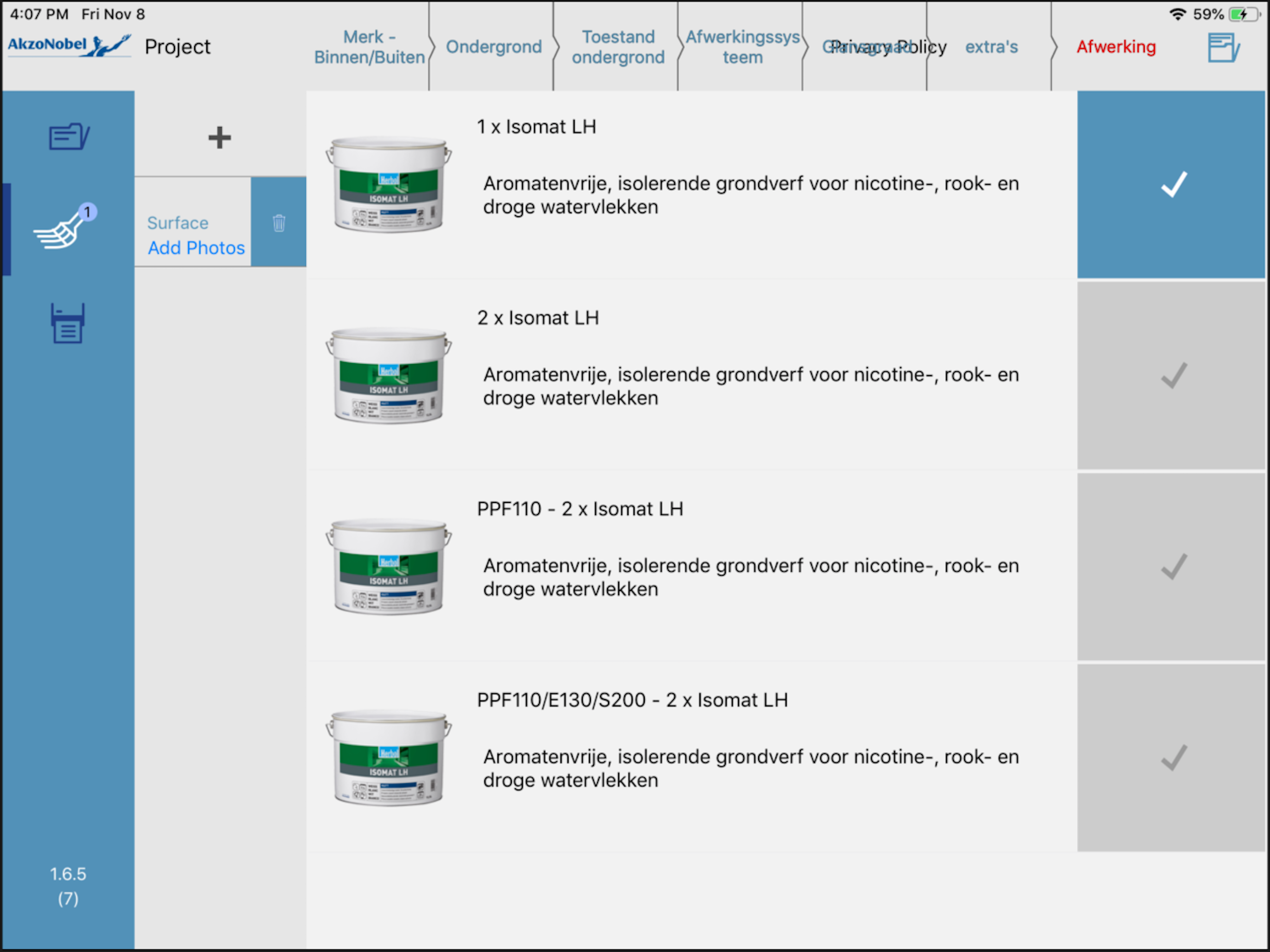 PaintSpec BE NL screenshot 3