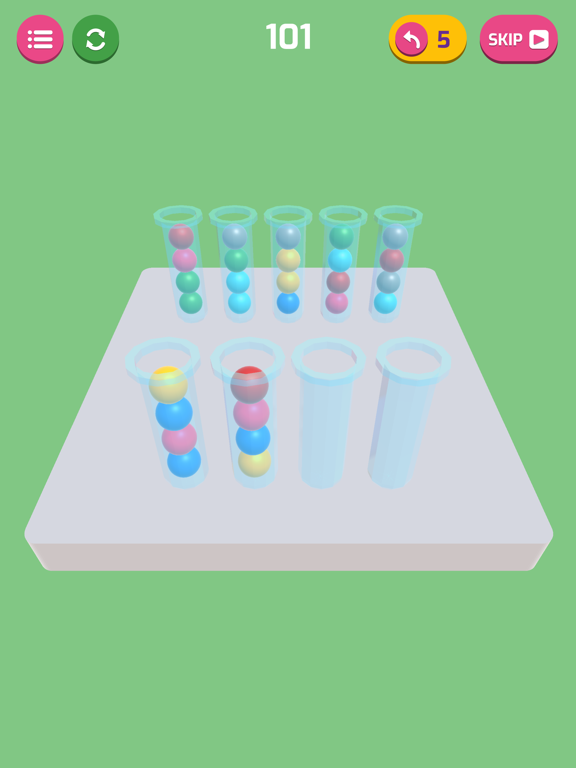 Bubble Sort 3D: Color Puzzle iPad screenshot 4 - Games app