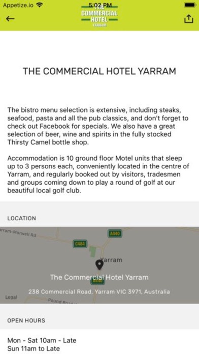 The Commercial Hotel Yarram Screenshot