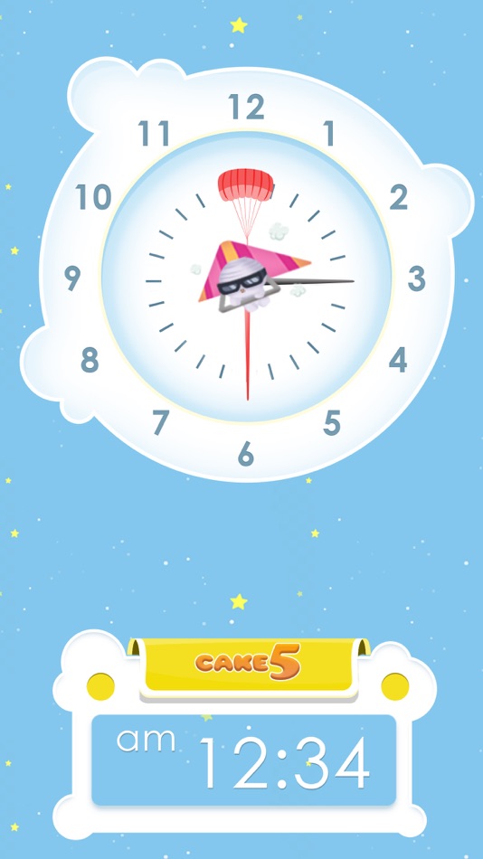 #4. Cake5 Clock (iOS) 由: WHALE PARTY CO., LTD.