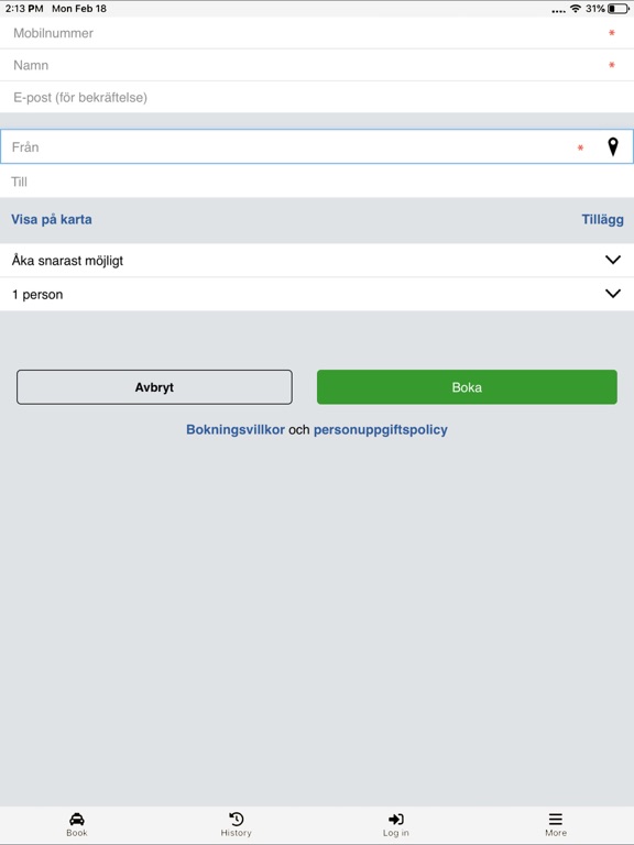Screenshot #4 pour Taxi Lidköping