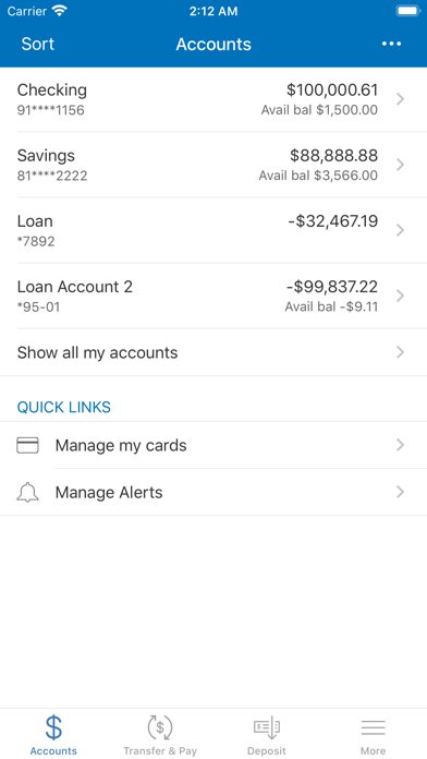 TX Advantage Community Bank Screenshot