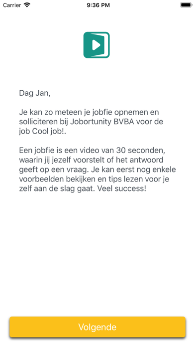 How to cancel & delete Jobfie App - videosollicitatie from iphone & ipad 1