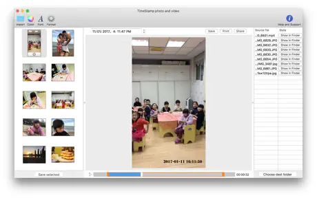 Timestamp Photo and Video
