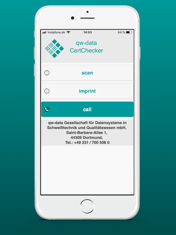 qw-data CertChecker iPad screenshot 2 - Utilities app