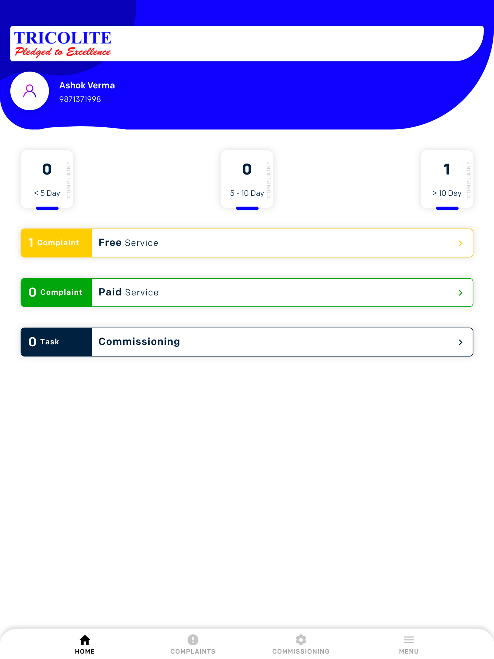 Tricolite Service App screenshot 10
