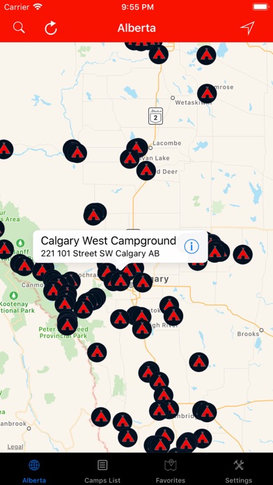 Alberta – Campgrounds RV Parksのおすすめ画像1