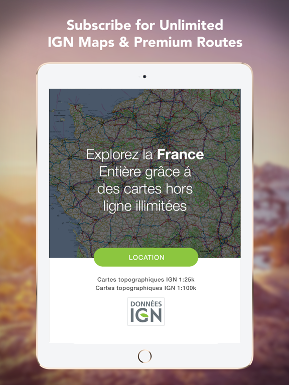 OutDoors GPS France - IGN Maps iPad screenshot 5 - Navigation app