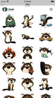 funny beaver stickers & emoji iphone screenshot 1