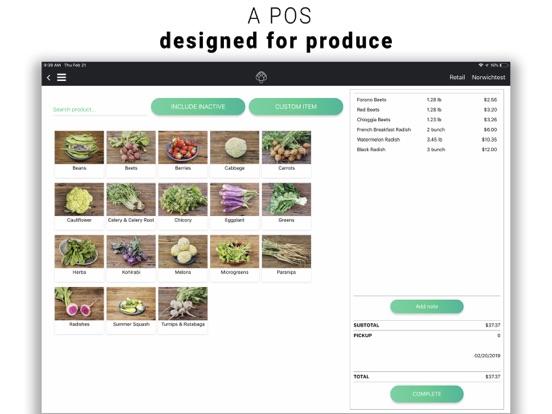 Fellow Farmer POS iPad screenshot 1 - Business app