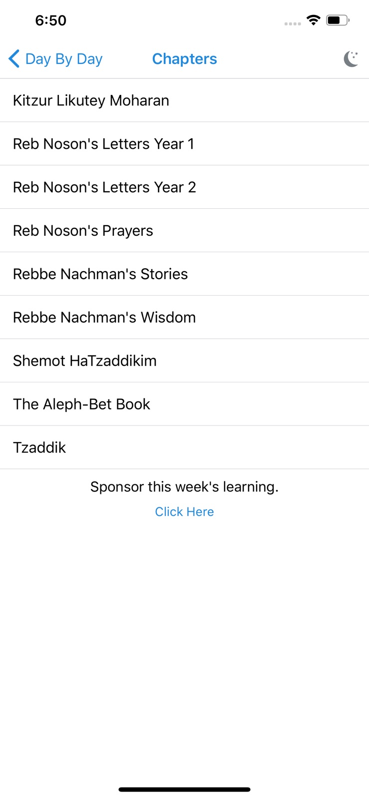 The Breslov App iphone screenshot 2