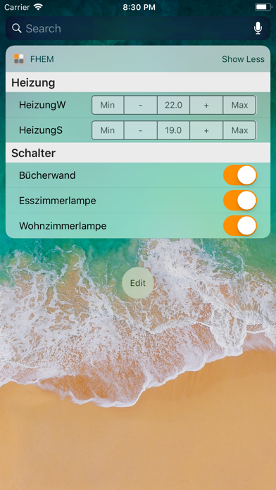 Screenshot #2 pour FHEM Widget 2