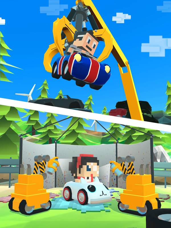Blocky Racer - Endless Racing screenshot 9